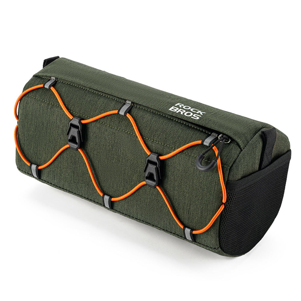 ROCKBROS W012 Bicycle Handlebar Hanging Bag Reflective Polyester Bike Front Storage Bag ROCKBROS W012 Bicycle Handlebar Hanging Bag Reflective Polyester Bike Front Storage Bag
